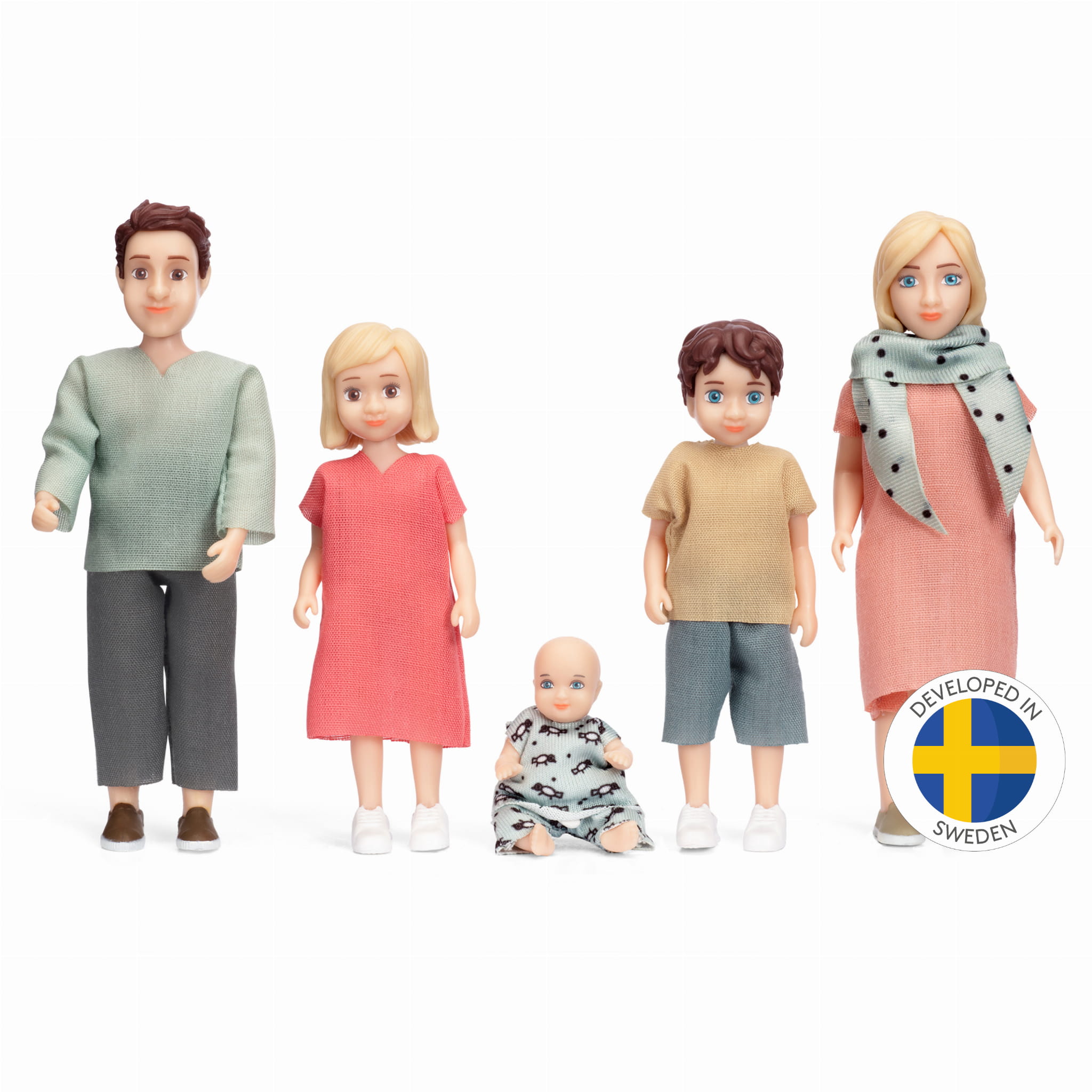 Lalki do domku dla lalek Charlie – zestaw 5 figurek Lundby