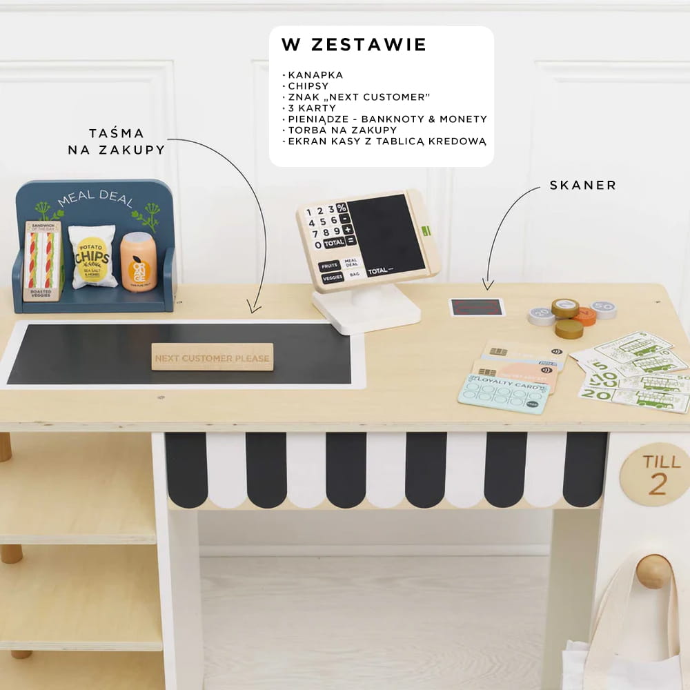 Drewniany supermarket, stragan | Le Toy Van