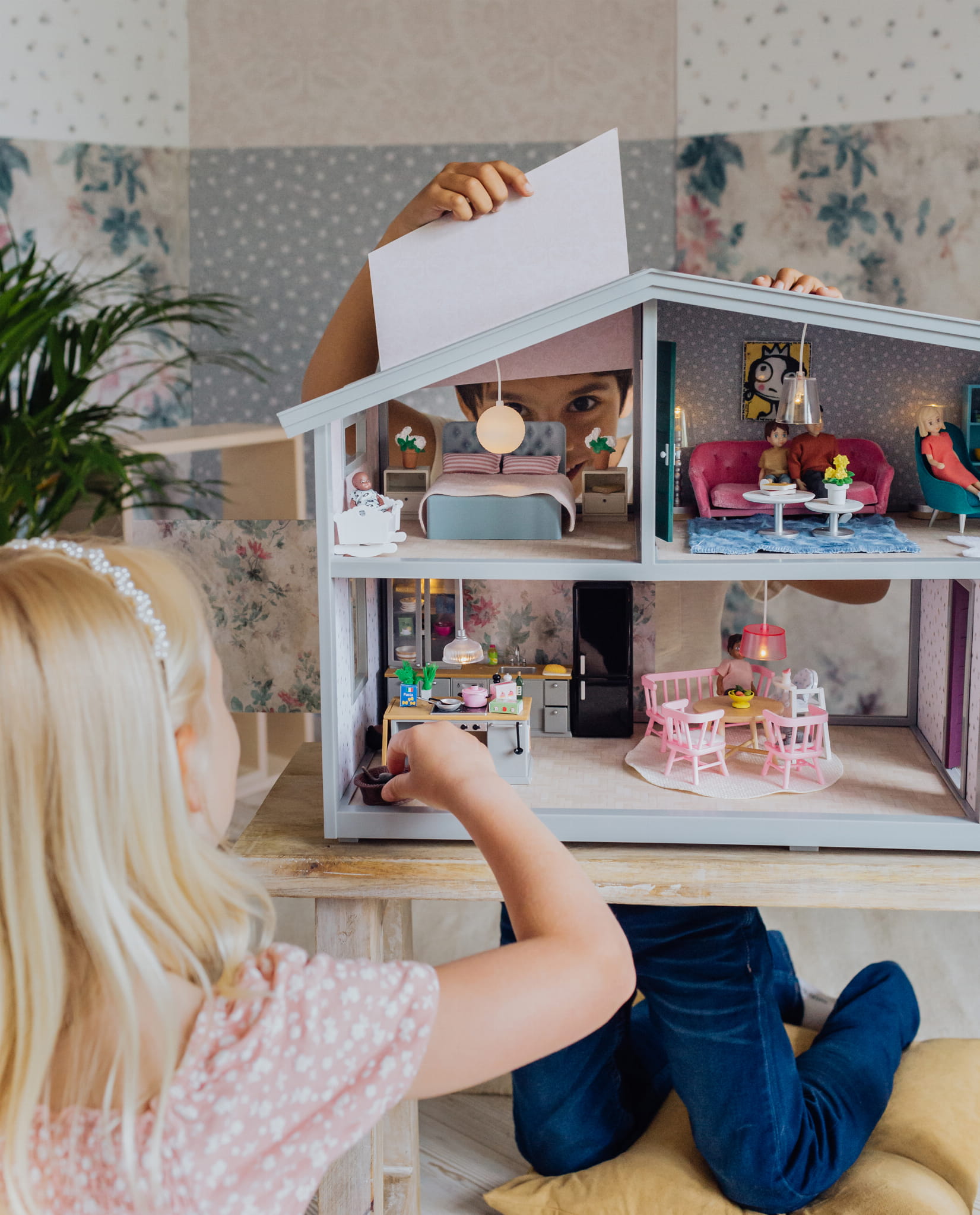 Zestaw mebli do salonu do domku dla lalek | Lundby