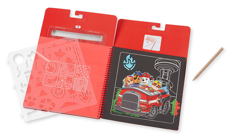 Psi Patrol Scratch Art Pad wydrapywanka Melissa & Doug