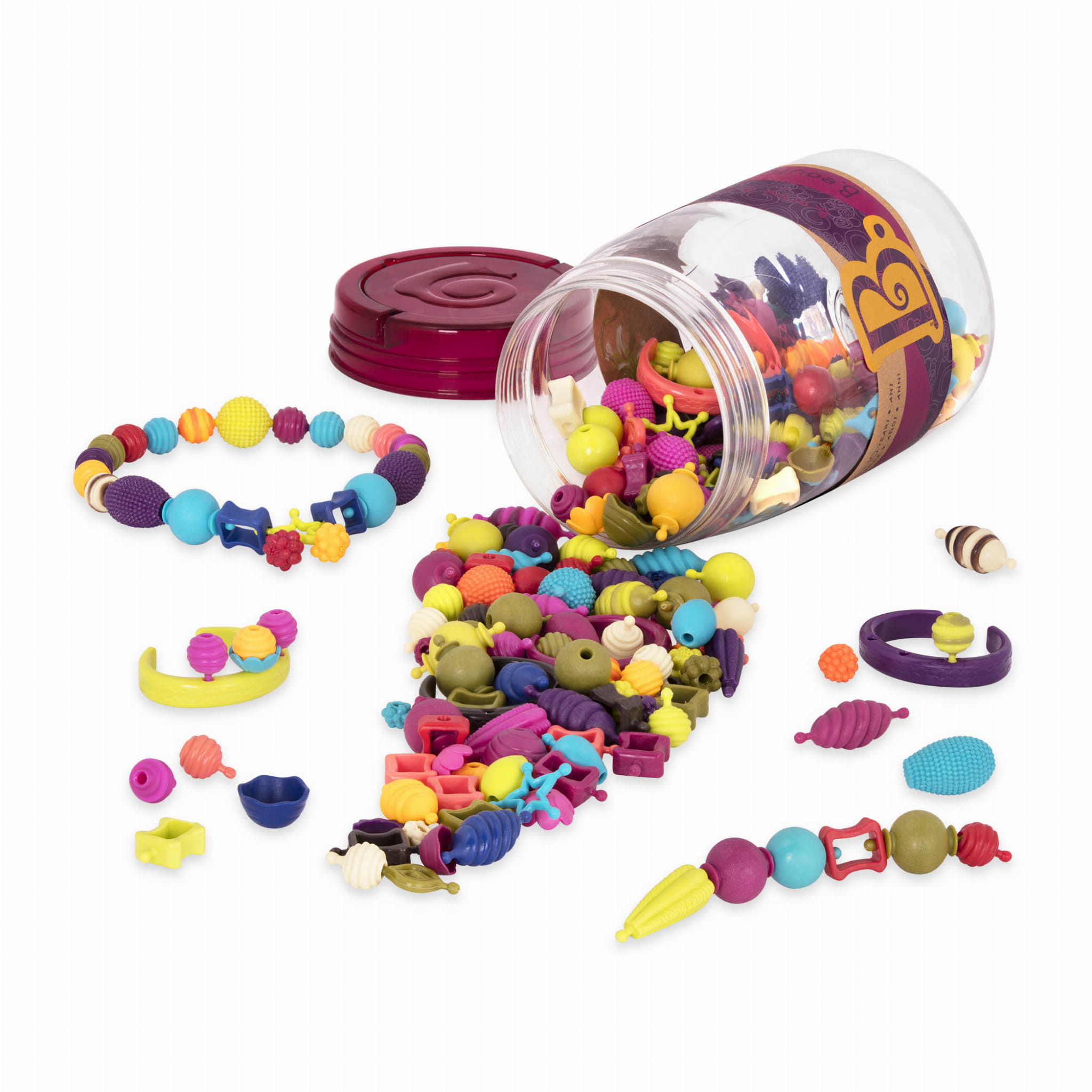 B.toys B.eauty Pops Zestaw do tworzenia biżuterii sensorycznej 275 elementów 4+