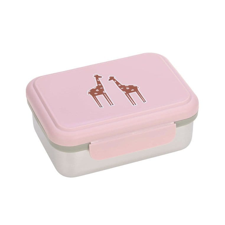 Lassig Lunchbox Stalowy Safari Żyrafa 17cm