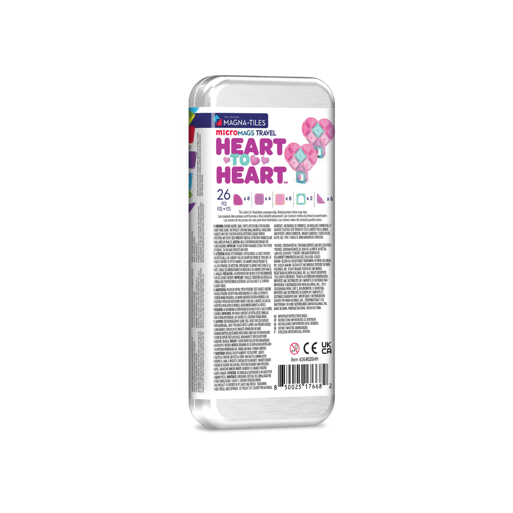 MAGNA-TILES microMAGS Heart Travel 26el 3+