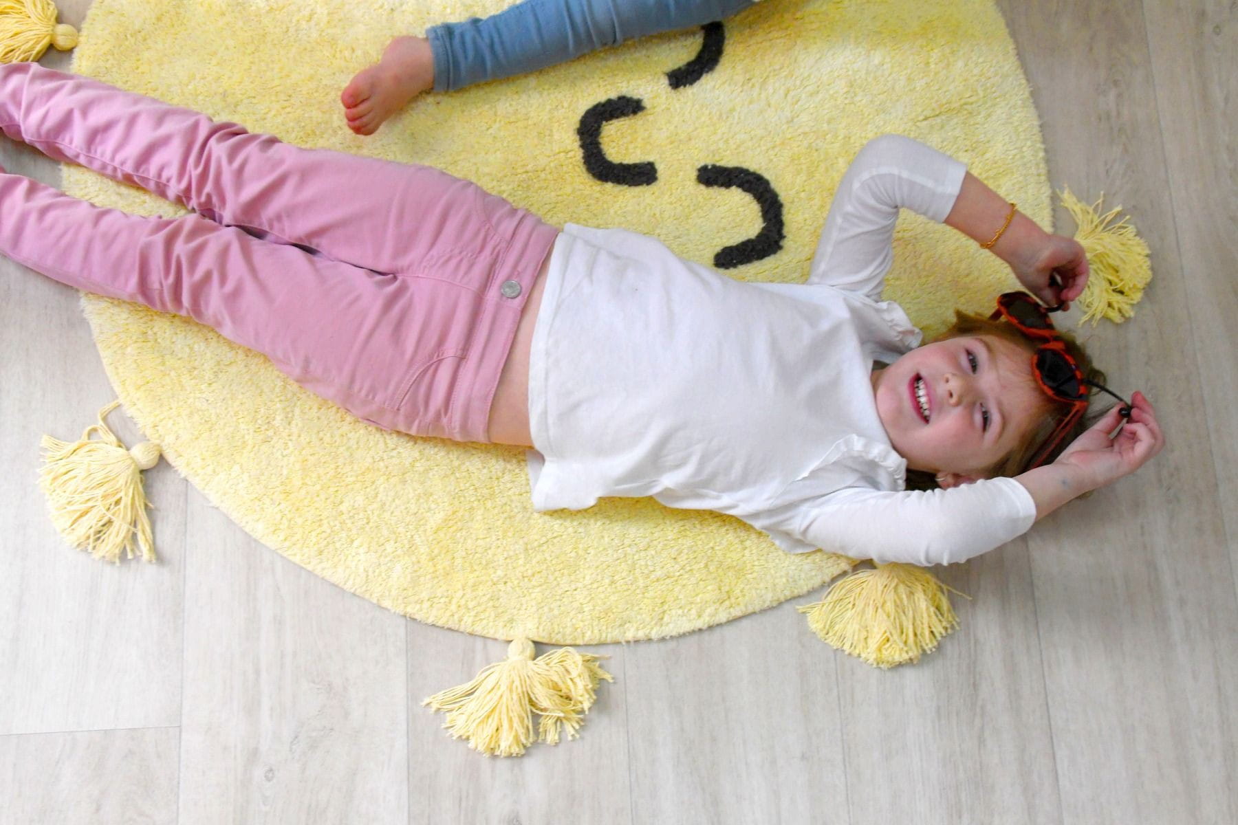 Lorena Canals Dywan bawełniany You're My Sunshine Ø100 cm