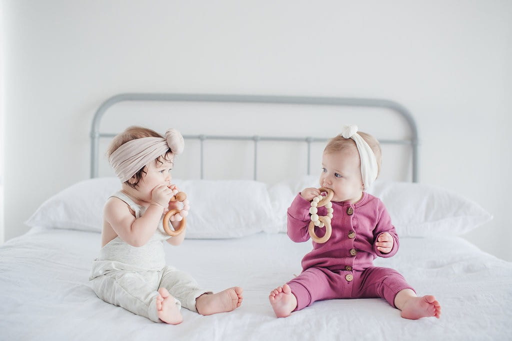 LouLou Lollipop Gryzak Drewniany Trinity Pink Quartz 0+