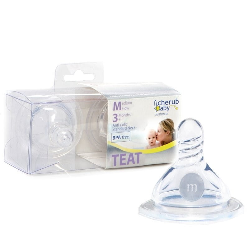 Cherub Baby Smoczki Antykolkowe 2 szt. Średnie 3m+ 