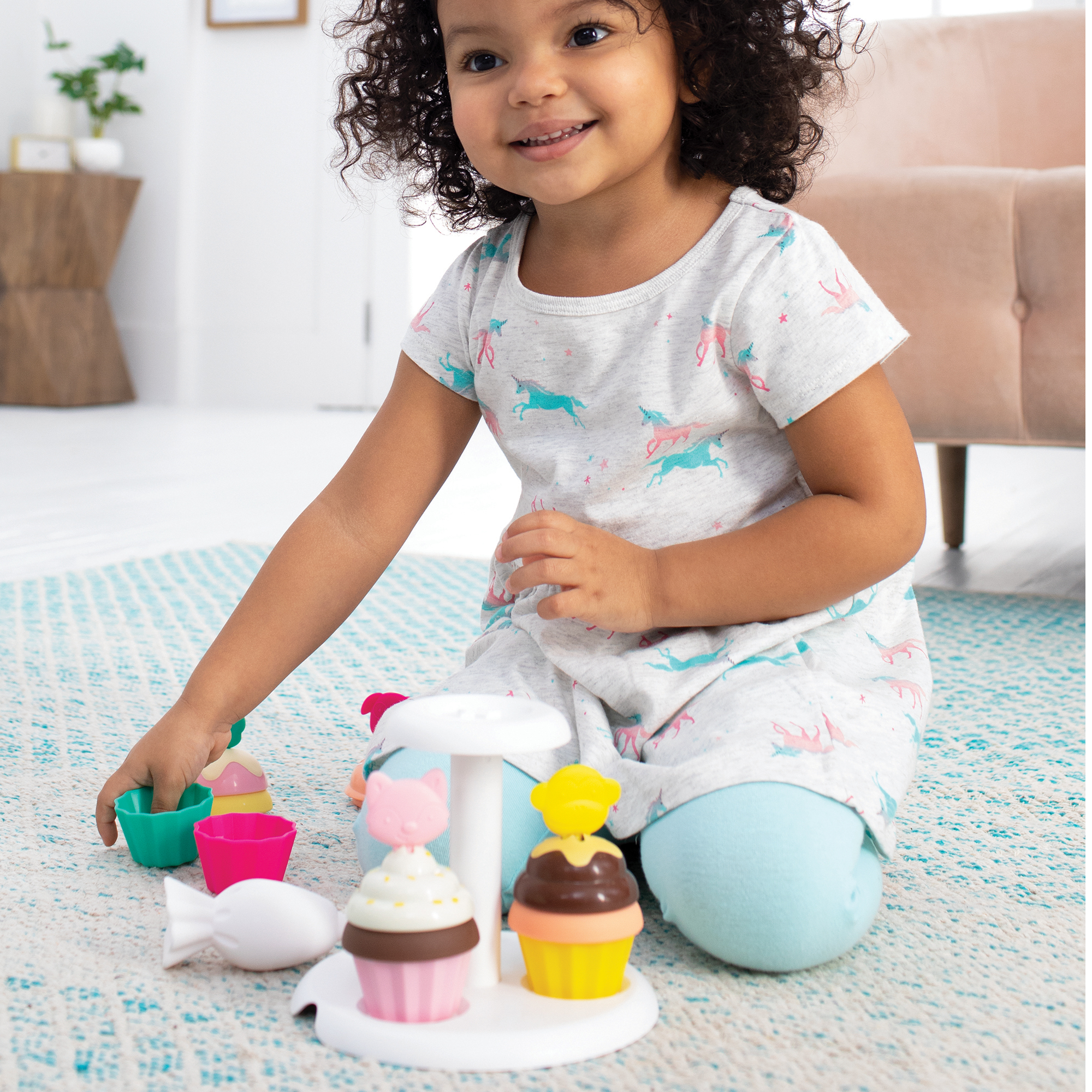Skip Hop Magiczne Babeczki Zoo – Układanka Edukacyjna Sorter dla Dzieci 12m+