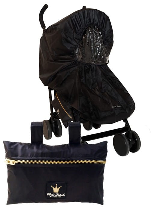 Elodie Details Osłona Przeciwdeszczowa Czarna Rockabilly Dot