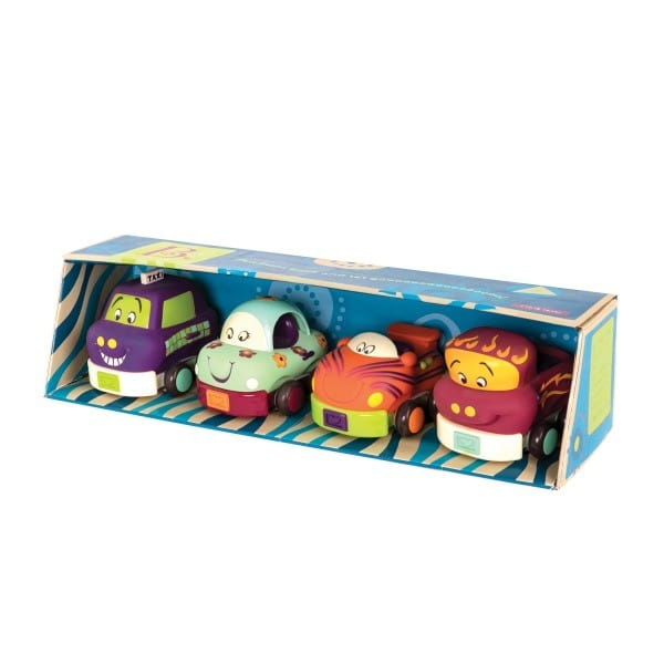 Btoys, Autka miękkie – zestaw 4 sztuk