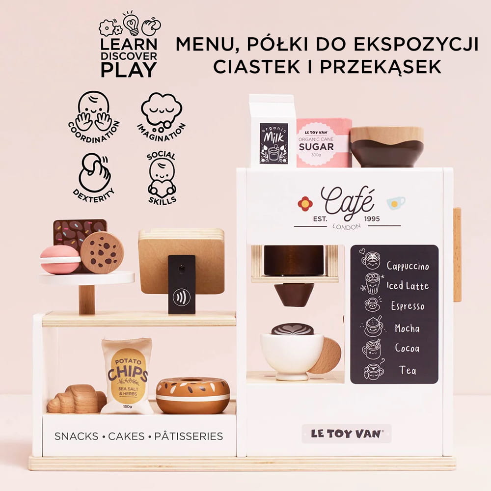 Le Toy Van Drewniana Kawiarnia Sklep Barista 3+