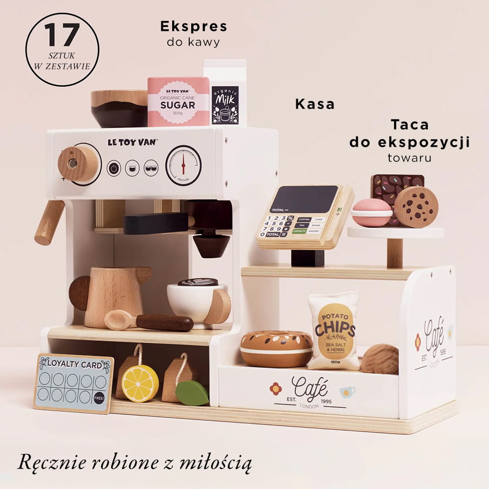 Le Toy Van Drewniana Kawiarnia Sklep Barista 3+