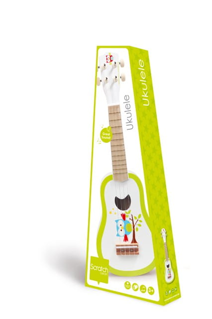 Scratch Ukulele Sówka Lou Drewniane +3