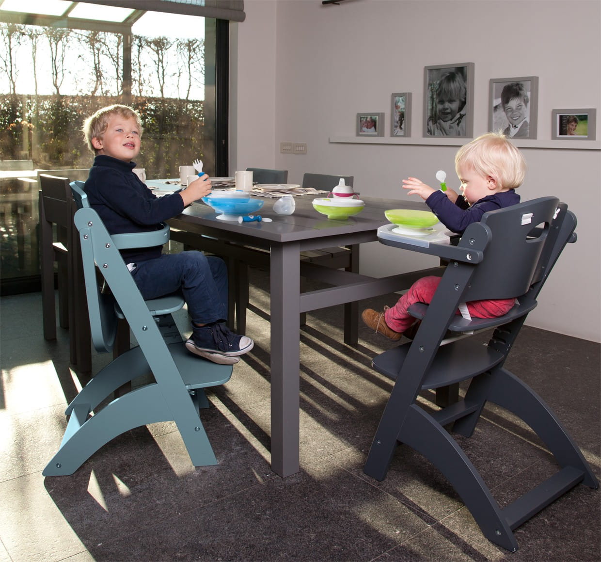 Childhome Zestaw obiadowy z miseczką termiczną zielony