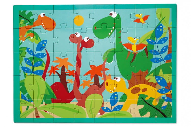 Scratch Puzzle Dinozaury 40 elementów 4+