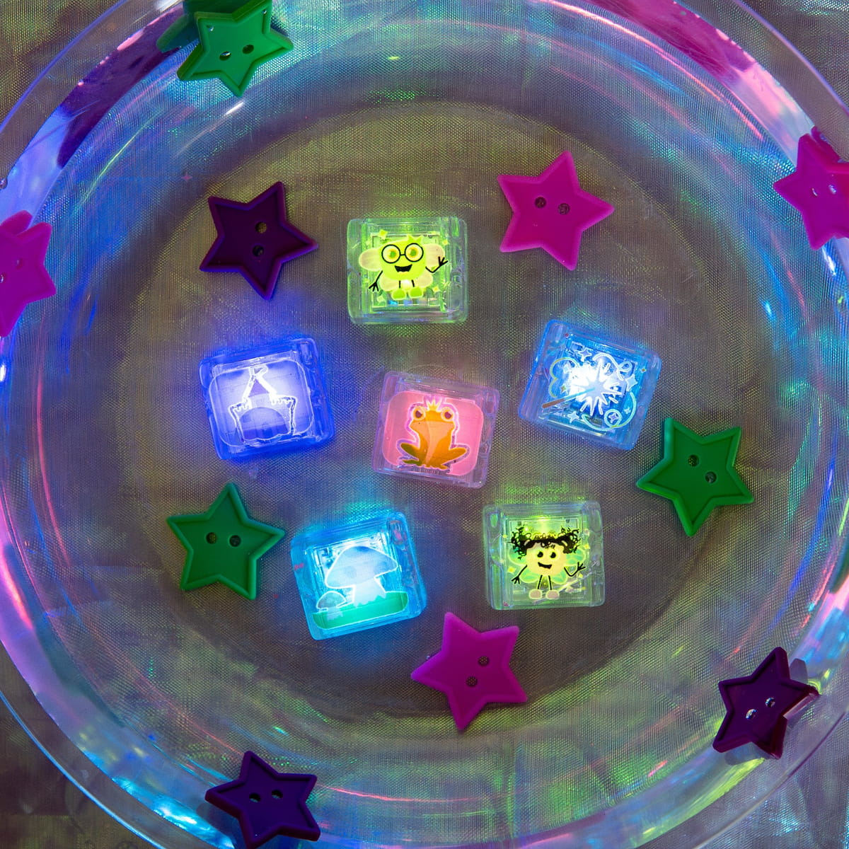 Glo Pals Kostki Świetlne Sensoryczne 6el wróżki 3+
