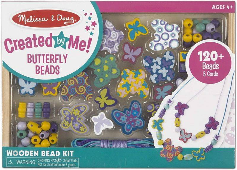 Melissa & Doug Zestaw do Nawlekania Biżuterii Motylki 4+