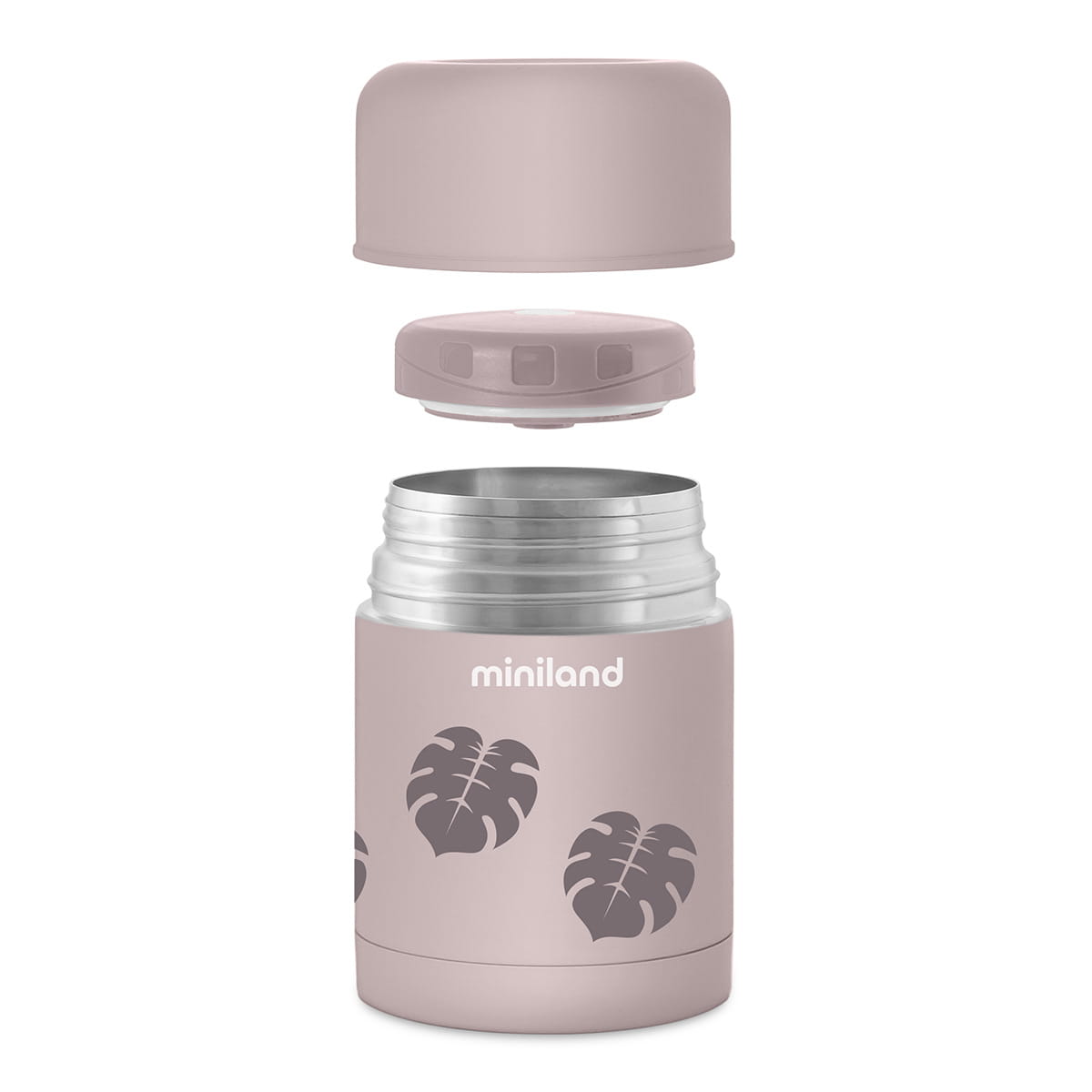 Miniland Termos do posiłków Terra 600 ml pudrowy róż 
