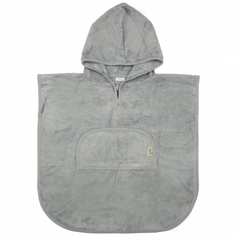 Timboo Bamboo Poncho V-Neck Moon Blue 1-4 lata