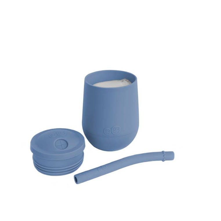 EZPZ Mini Cup Kubek Treningowy ze Słomką 12m+ Indigo