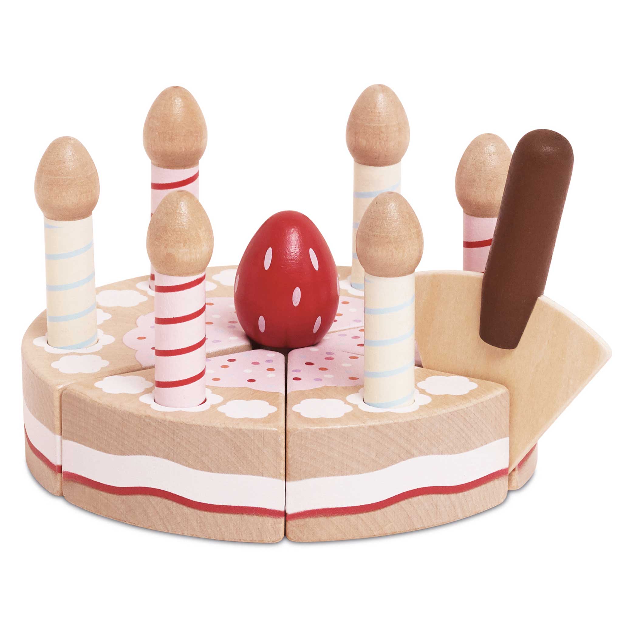Le Toy Van Drewniany Tort Urodzinowy ze Świeczkami 3+