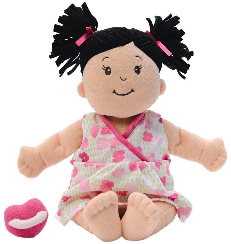 Manhattan Toy Baby Stella Lalka bobas brunetka ze smoczkiem 38 cm 1+