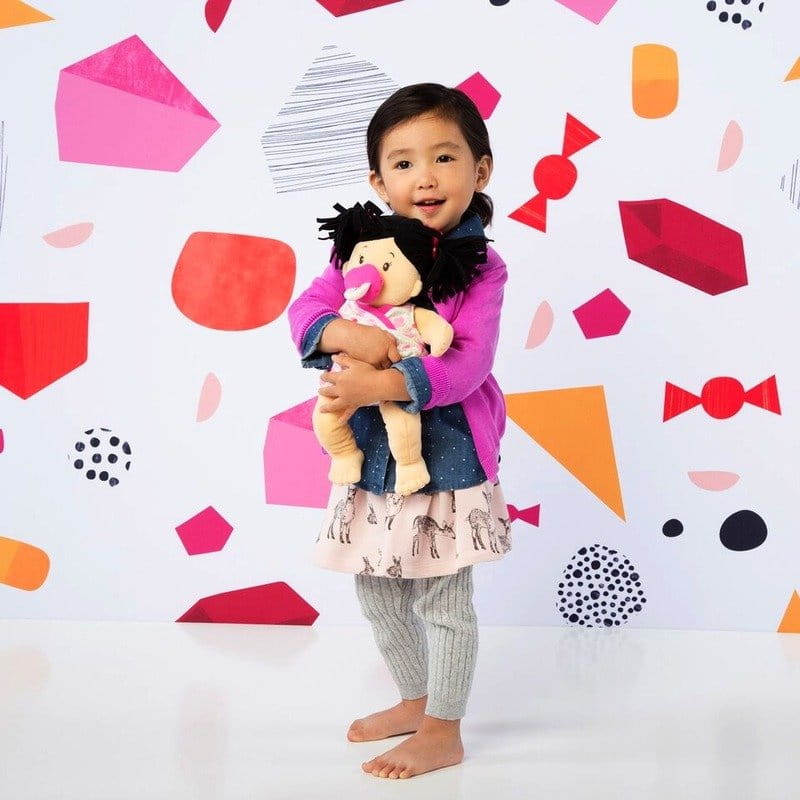 Manhattan Toy Lalka bobas brunetka ze smoczkiem 38 cm
