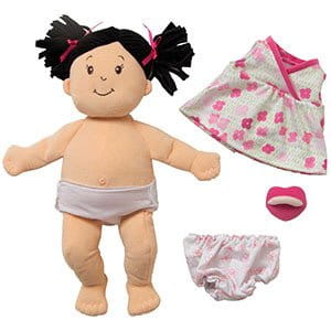Manhattan Toy Lalka bobas brunetka ze smoczkiem 38 cm