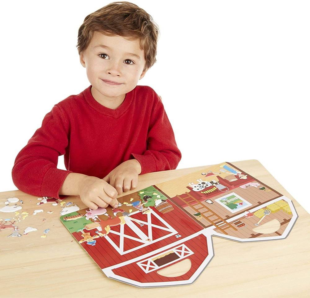 Melissa & Doug Zestaw Naklejek Farma Wielokrotnego Użytku 4+