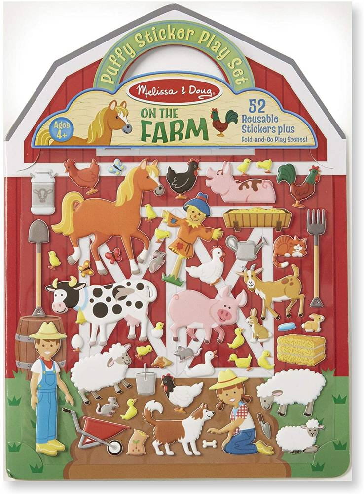 Melissa & Doug Zestaw Naklejek Farma Wielokrotnego Użytku 4+