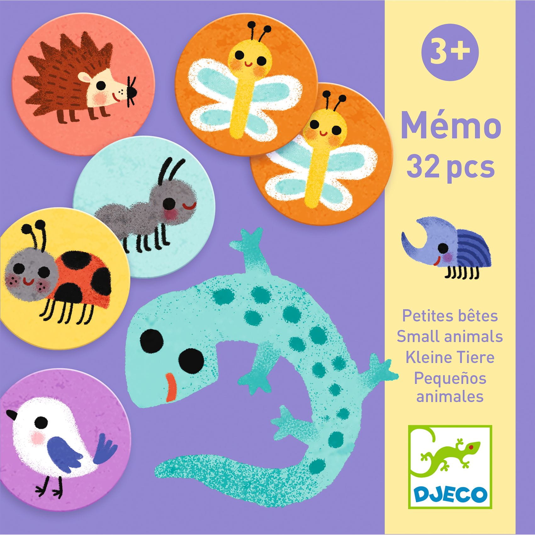 Djeco Gra Memo Małe Zwierzątka 32 karty 3+