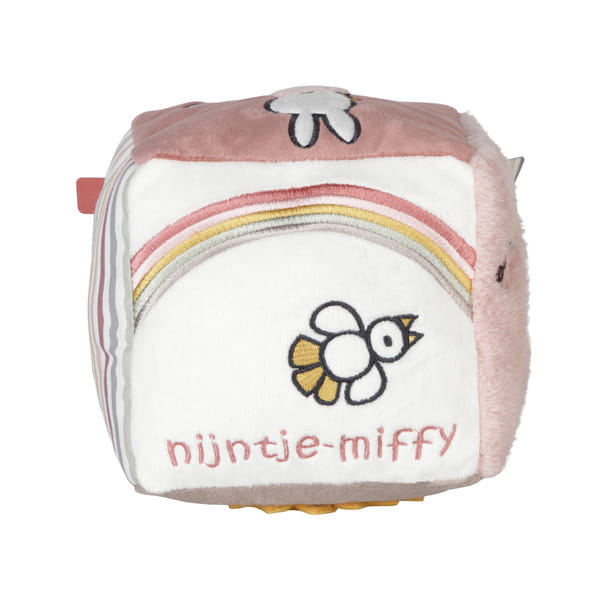 Tiamo Kostka Sensoryczna Miffy Fluffy Pink 0+ | Zabawka Edukacyjna