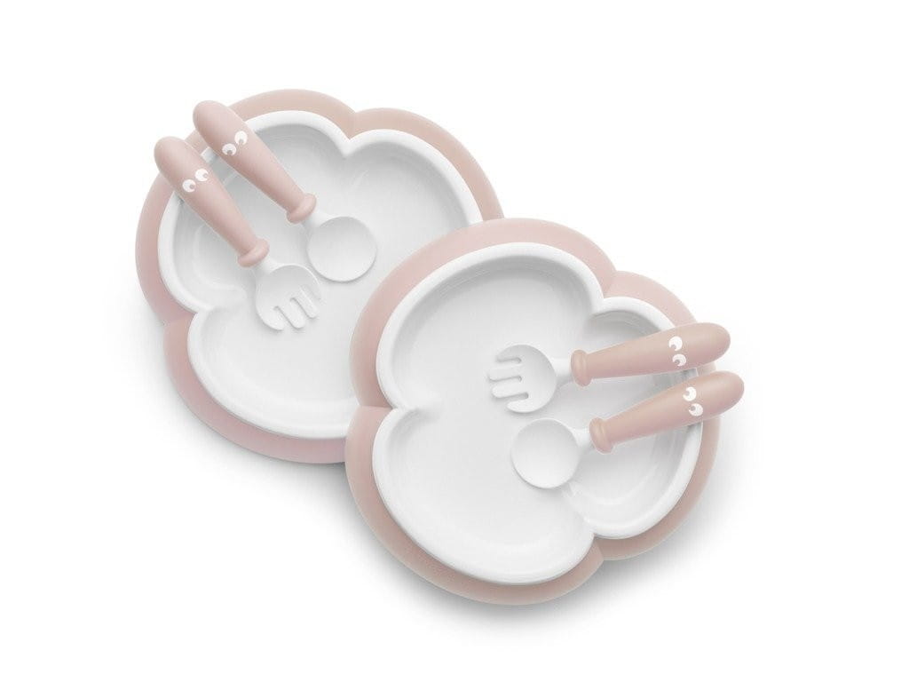 BabyBjörn Talerzyki ze sztućcami Powder Pink