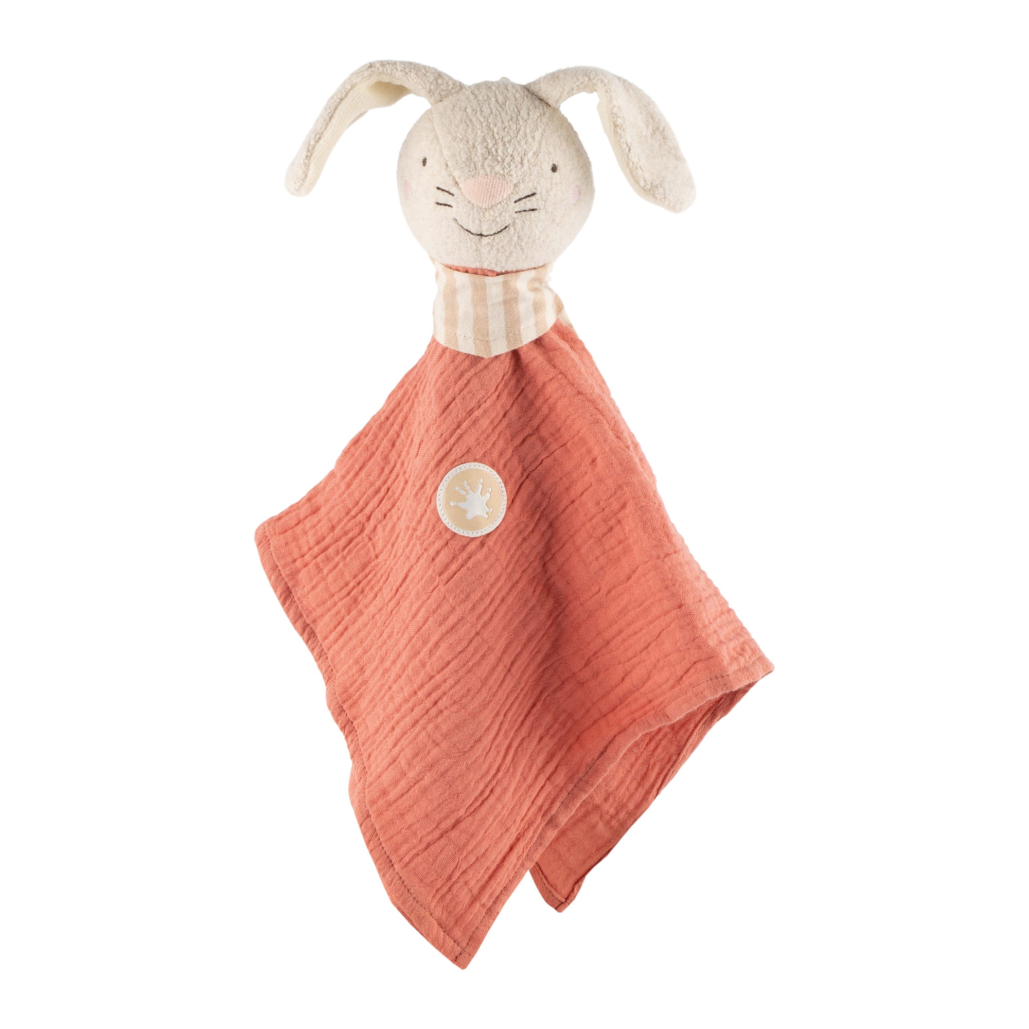 Pierwsza przytulanka – muślinowy komforter Króliczek, 36 cm | sigikid