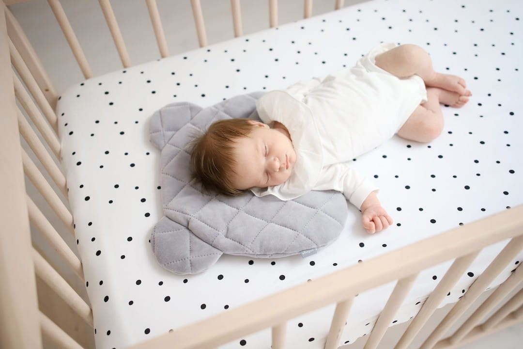 Sleepee Poduszka Miś Welur Royal Baby Denim 30×27