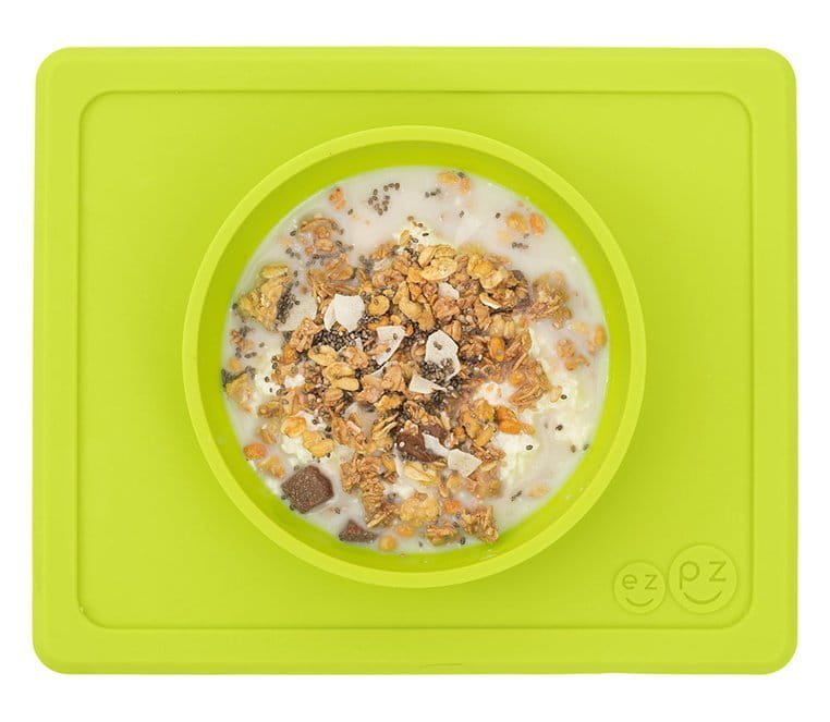 EZPZ Miseczka z Podkładką 2w1 Mini Bowl Zielona