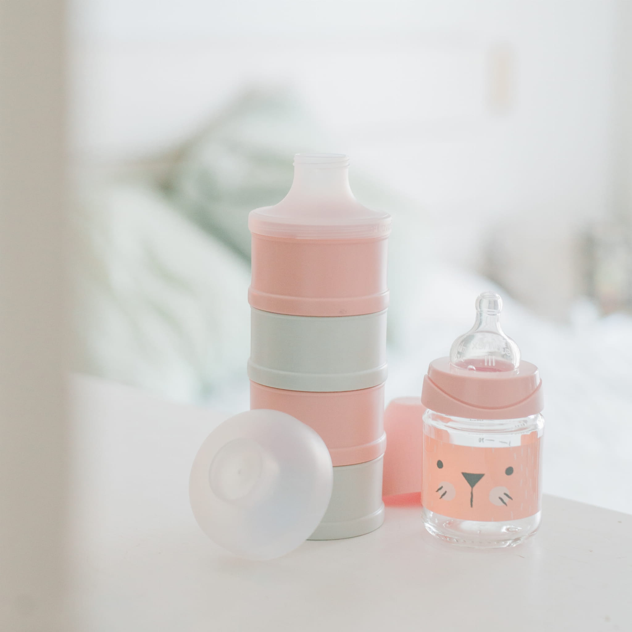 Suavinex Hygge Baby Butelka 150ml kotek różowy 0+
