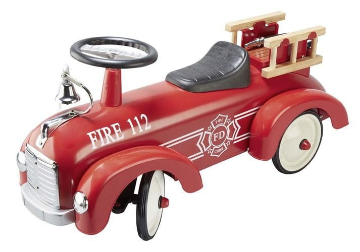 Goki Jeździk retro wóz strażacki FIRE 112 1+
