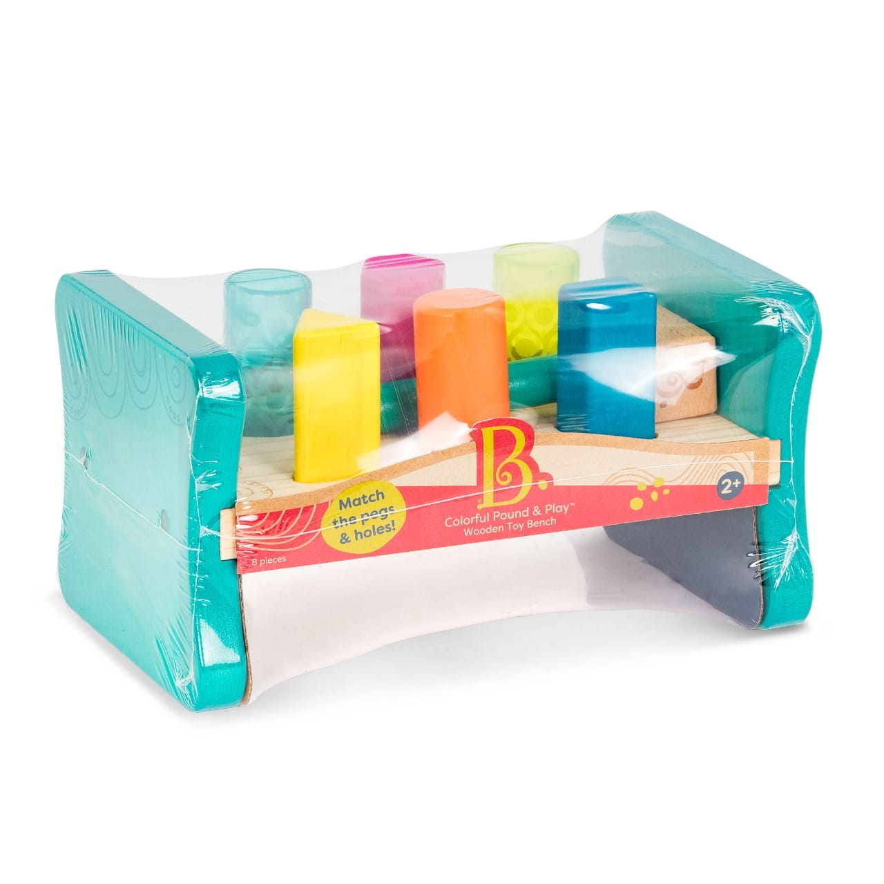 Btoys, Drewniana wbijanka - ławka z młotkiem