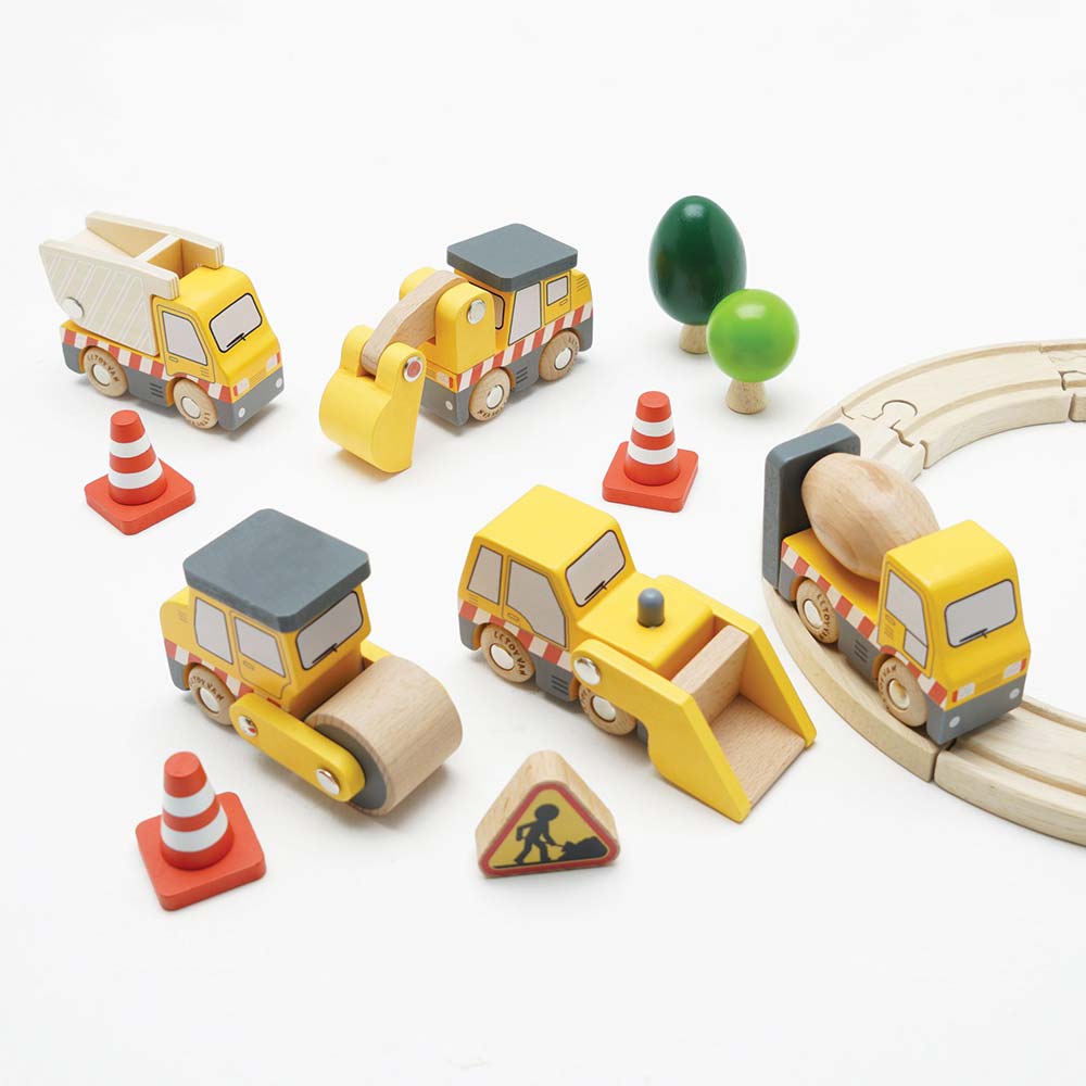 Le Toy Van Drewniane Pojazdy Budowlane 3+ | Edukacyjne