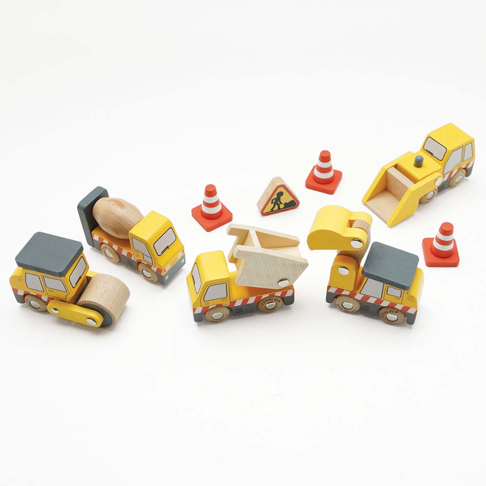 Le Toy Van Drewniane Pojazdy Budowlane 3+ | Edukacyjne