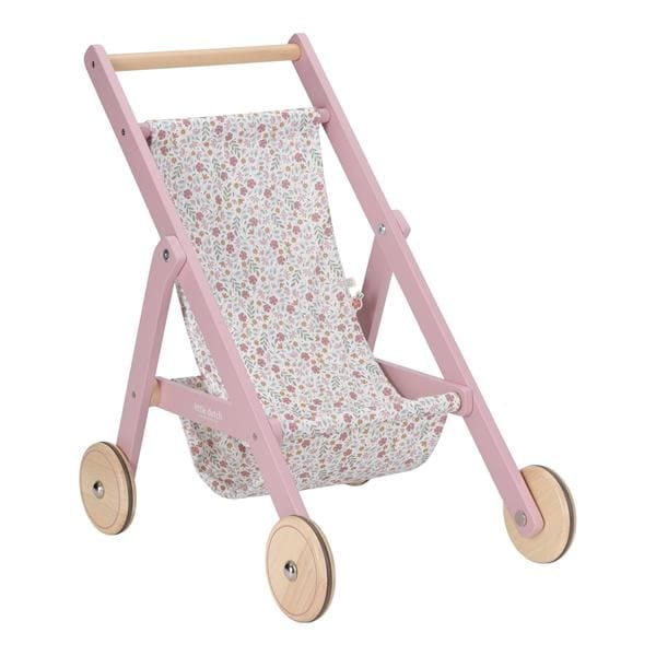 Little Dutch – Drewniany wózek dla lalek FSC – stylowy wózeczek dla dzieci 3+