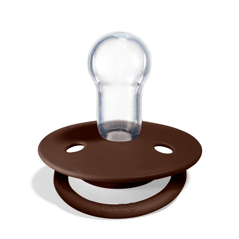 BIBS De Lux Smoczek Silikon Mocha One Size 0m+